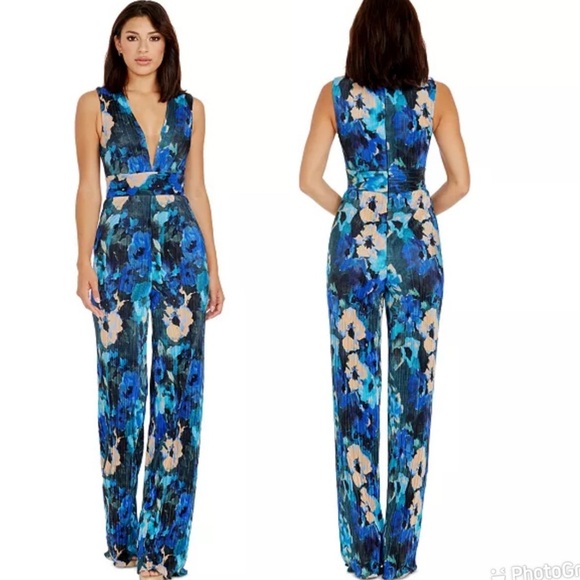 Dress the Population Hunter Floral-Print Jumpsuit - Picture 1 of 9
